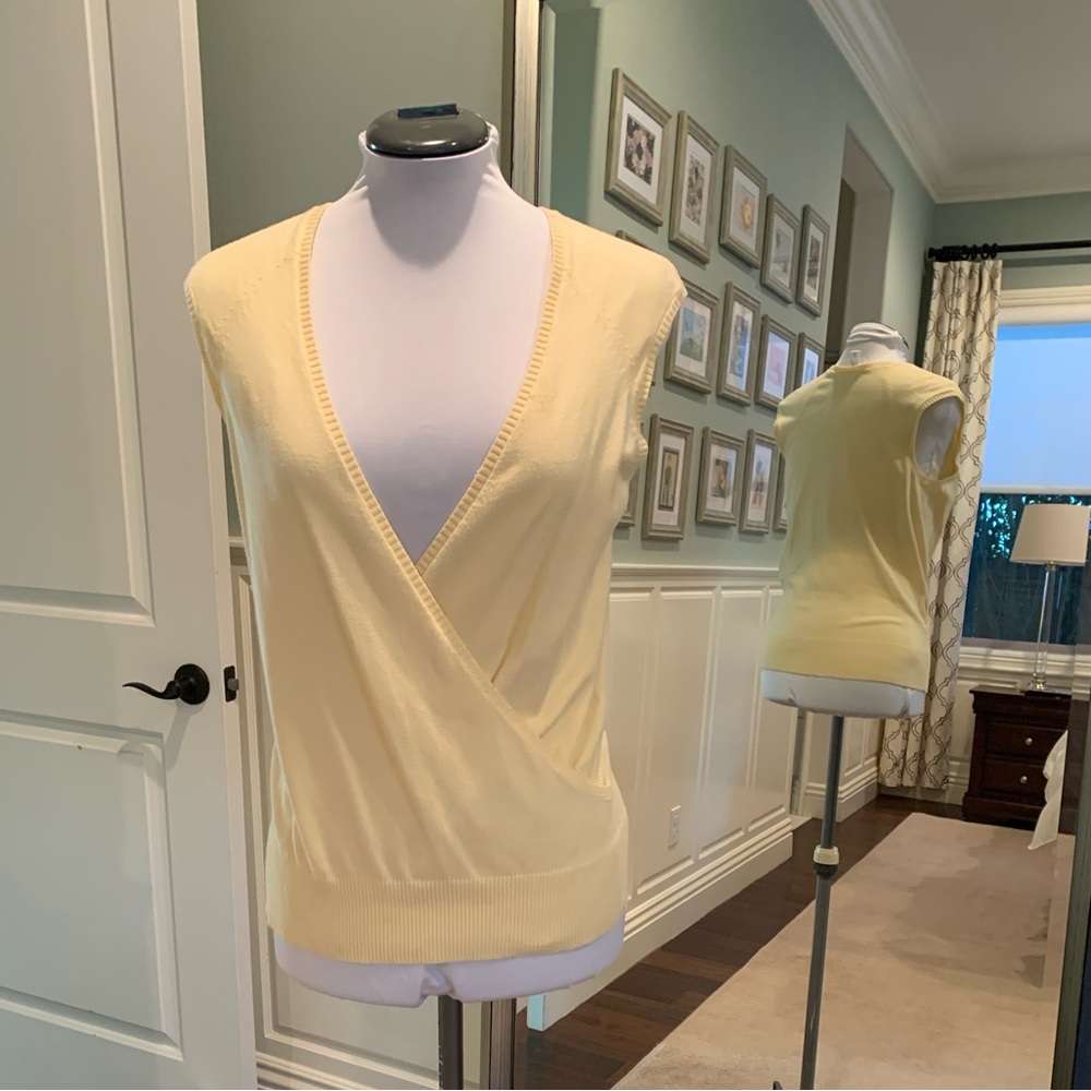 LOFT Light Yellow Knit Top